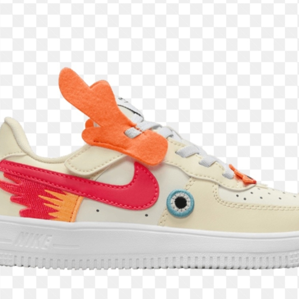 Nike Custom Sneakers with Pink and Orange Accents